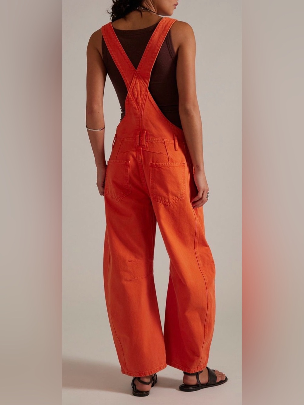 Free People We the Free Good Luck Barrel Overalls - Picture 3 of 16